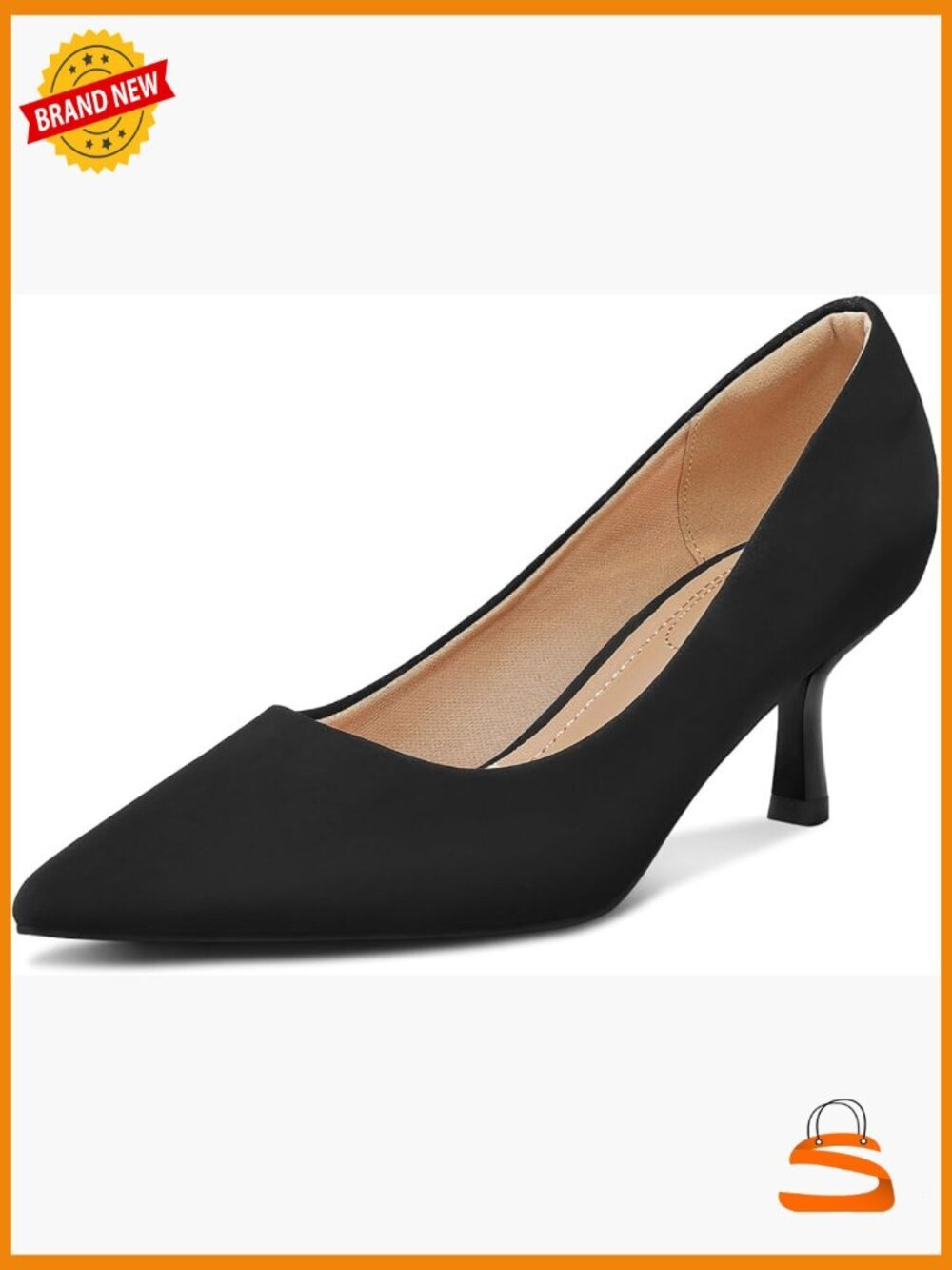 2 Inch Kitten Heels Closed Toe Pointed Toe Pumps Wedding Dress Shoes Women Low